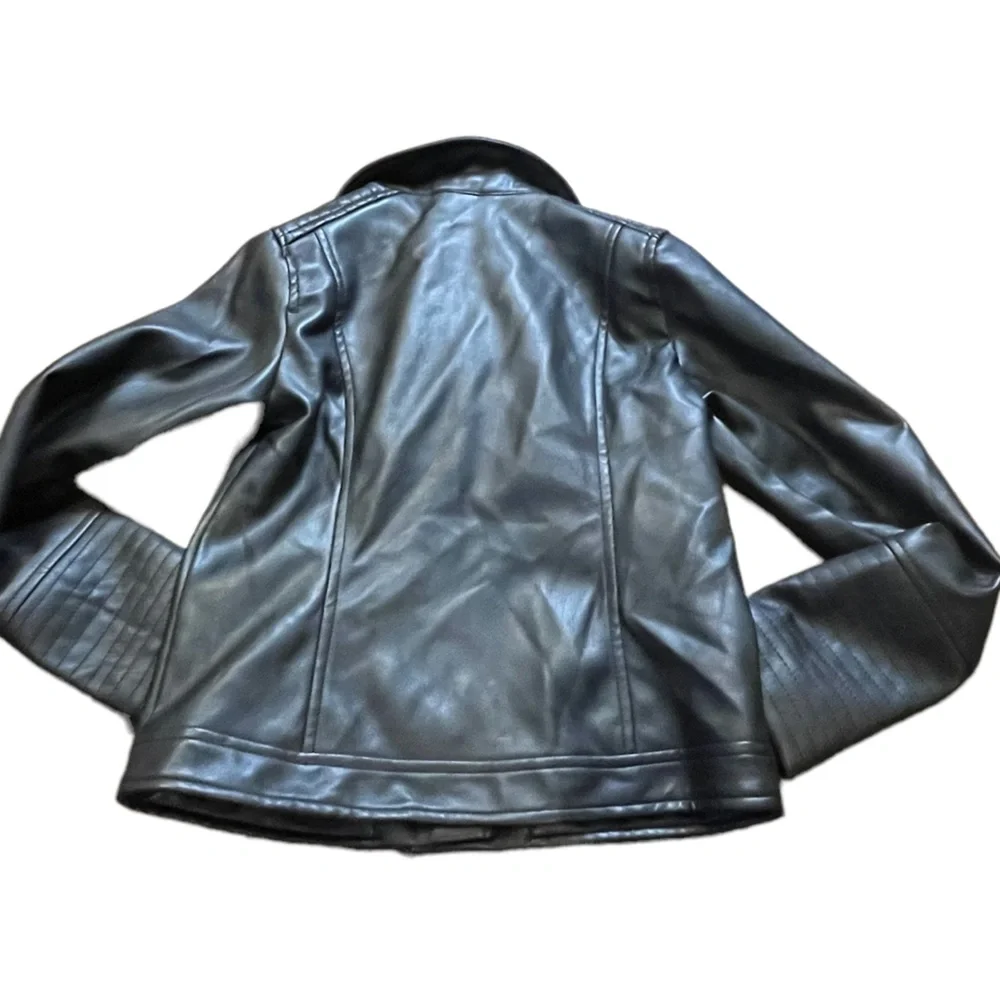 Art Class Black‎ Faux Leather Jacket, Size Medium (7-8)